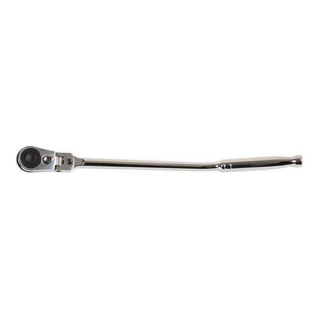 Laser Low Profile Flexi-Head Ratchet with Cranked Handle 3/8"D 7065 Laser - Dynamic Drive