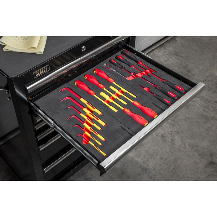 Sealey Insulated Tool Kit with 7 Drawer Rollcab 63pc TBTECOMBO2 Sealey - Dynamic Drive