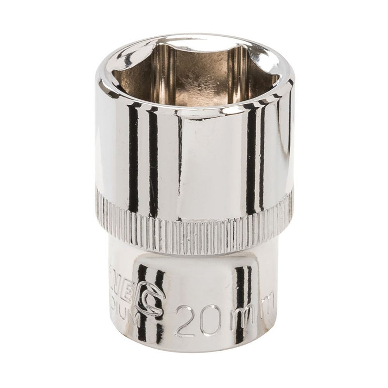 Silverline Socket 1/2" Drive 6pt Metric 20mm Silverline - Dynamic Drive