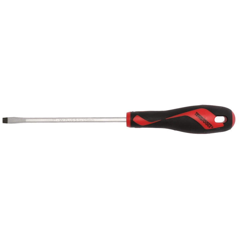 Teng Tools Flat Screwdriver 1.0 x 5.5 x 125mm L Hex Shaft Teng Tools - Dynamic Drive