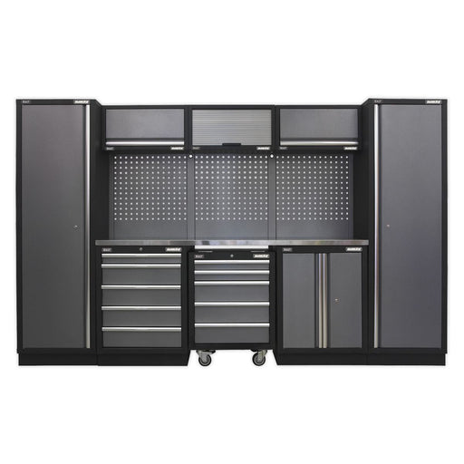 Sealey Superline Pro 3.2m Storage System Stainless Worktop APMSSTACK03SS Sealey - Dynamic Drive