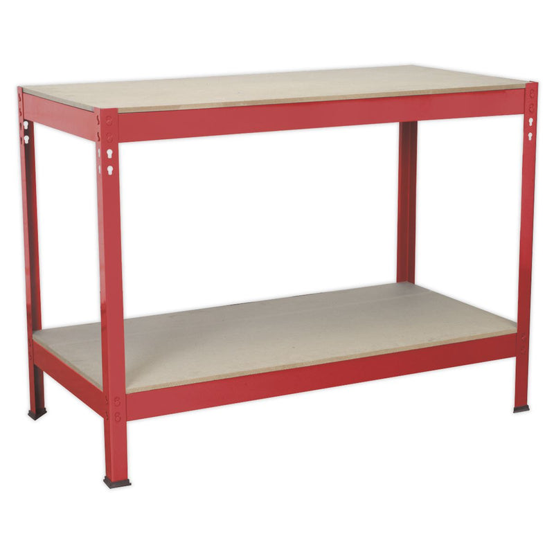 Sealey Workbench 1.2m Steel Wooden Top AP1210 Sealey - Dynamic Drive
