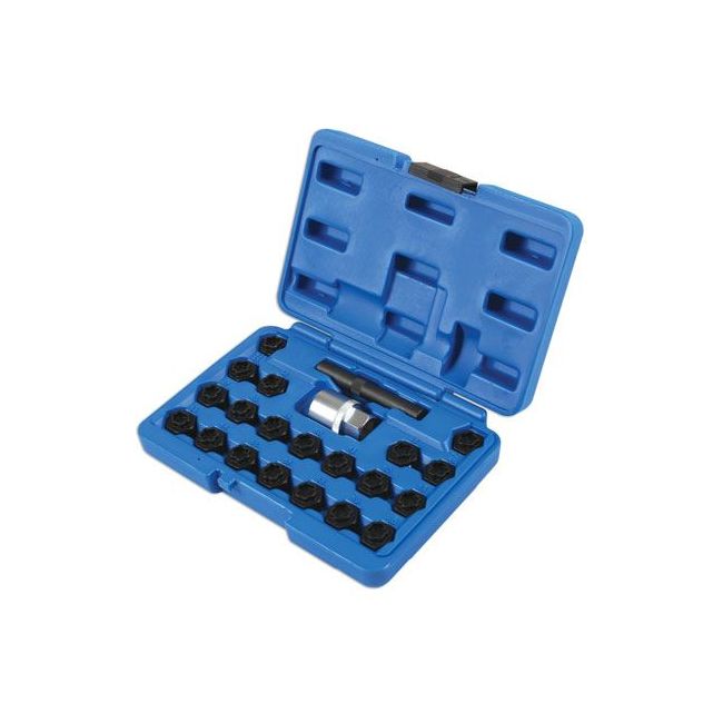 Laser Locking Wheel Nut Key Set 22pc - for BMW 6539 Laser - Dynamic Drive
