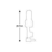 Tool Connection Non Insulated Male Terminal 100pc 37393 Tool Connection - Dynamic Drive