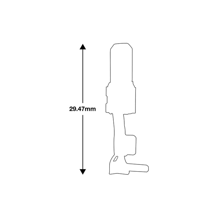 Tool Connection Non Insulated Male Terminal 100pc 37393 Tool Connection - Dynamic Drive
