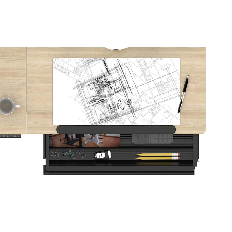 Dellonda Single Motor Ultra-Quiet Electric Adjustable Drawing Table Dellonda - Dynamic Drive