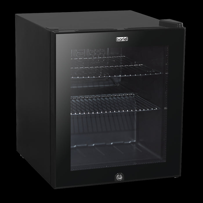 Baridi 50L Table Top Beer & Drinks Mini Fridge 3-10C Light Black & Glass Baridi  - Dynamic Drive