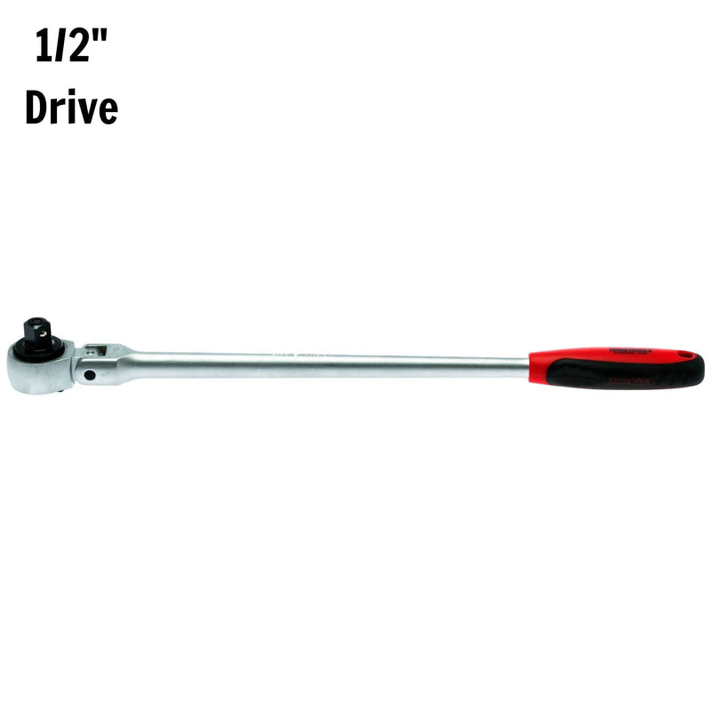 Teng Tools 1/2" Long Ratchet Flexible Head 45 Teeth 400mm Teng Tools - Dynamic Drive