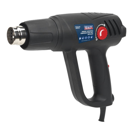 Sealey Variable Temperature Hot Air Gun Kit 2000W 50-450C/90-600C HS107K Sealey - Dynamic Drive