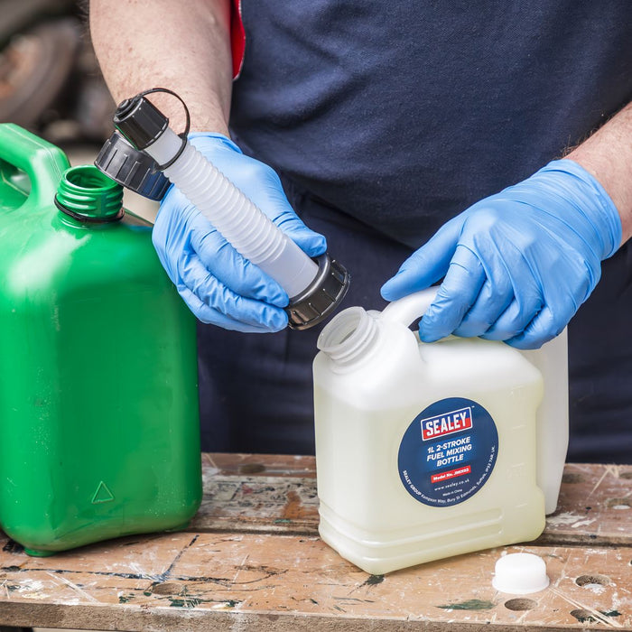 Sealey 2-Stroke Fuel Mixing Bottle 1L JMIX02 Sealey - Dynamic Drive