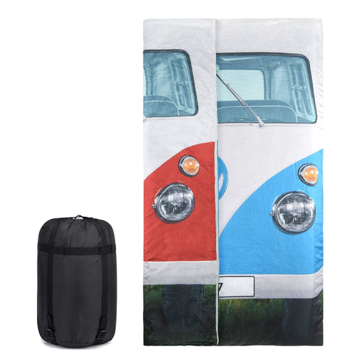 Vw Double Sleeping Bag Reversable Blue/Red 190Cm X 150Cm OL0183 Board Masters - Dynamic Drive