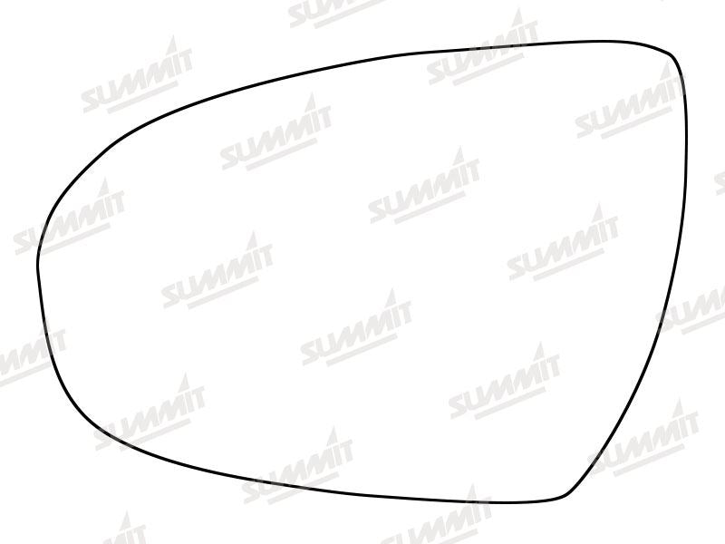 Summit Heated Base Plate With Standard Mirror Glass fits Hyundai Tucson 15 on LHS Summit - Dynamic Drive
