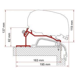 Fiamma F80/F65 Adapter Kit Hobby Premium Ontour >2012 98655Z089 Fiamma - Dynamic Drive