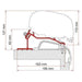 Fiamma F80/F65 Adapter Kit Hobby Premium Ontour >2012 98655Z089 Fiamma - Dynamic Drive