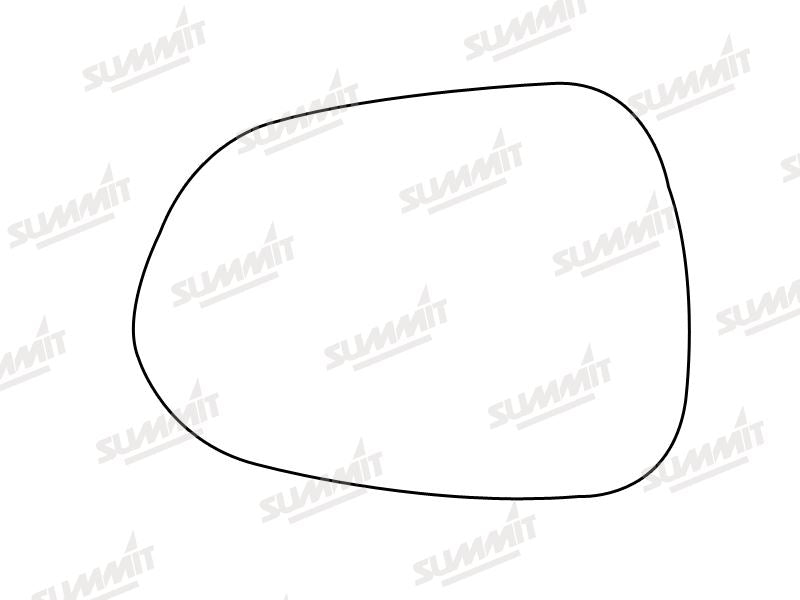Summit Stick-On Standard Mirror Glass fits Honda Jazz 84 on LHS Summit - Dynamic Drive