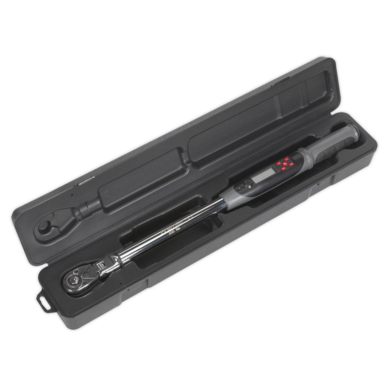 Sealey Angle Torque Wrench Flexi-Head Digital 1/2"Sq Drive 20-200Nm(14.7-147.5lb Sealey - Dynamic Drive