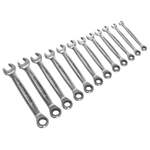 Sealey Ratchet Combination Spanner Set 12pc - Metric AK63922 Sealey  - Dynamic Drive