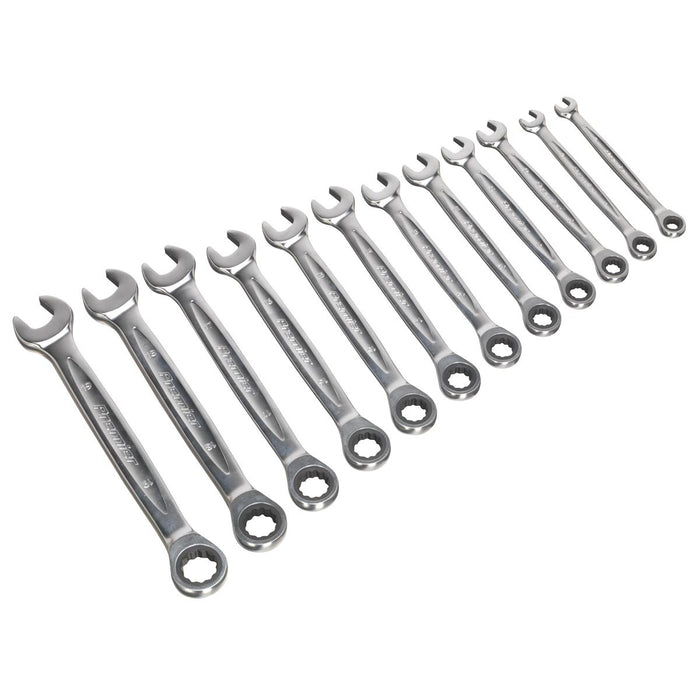 Sealey Ratchet Combination Spanner Set 12pc - Metric AK63922 Sealey  - Dynamic Drive