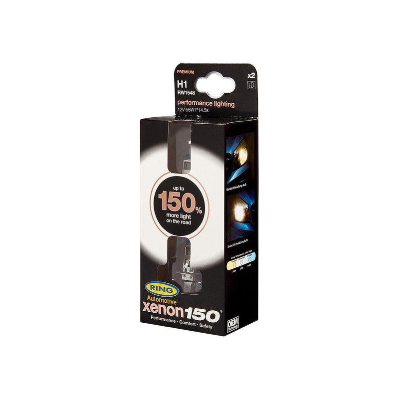 Ring Xenon150 H1 12v Car 150% Brighter Upgrade Bulbs Headlight Headlamp Ring  - Dynamic Drive