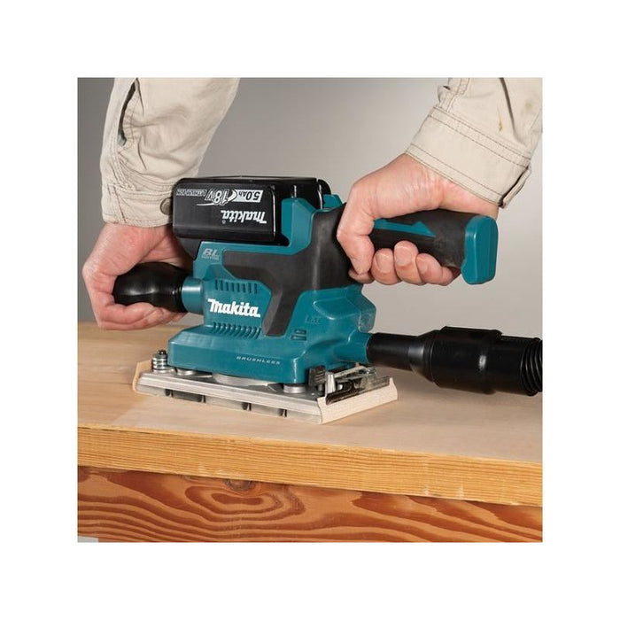 Makita DBO380RTJ LXT Finishing Sander 18V 2 x 5.0Ah Li-ion Makita - Dynamic Drive