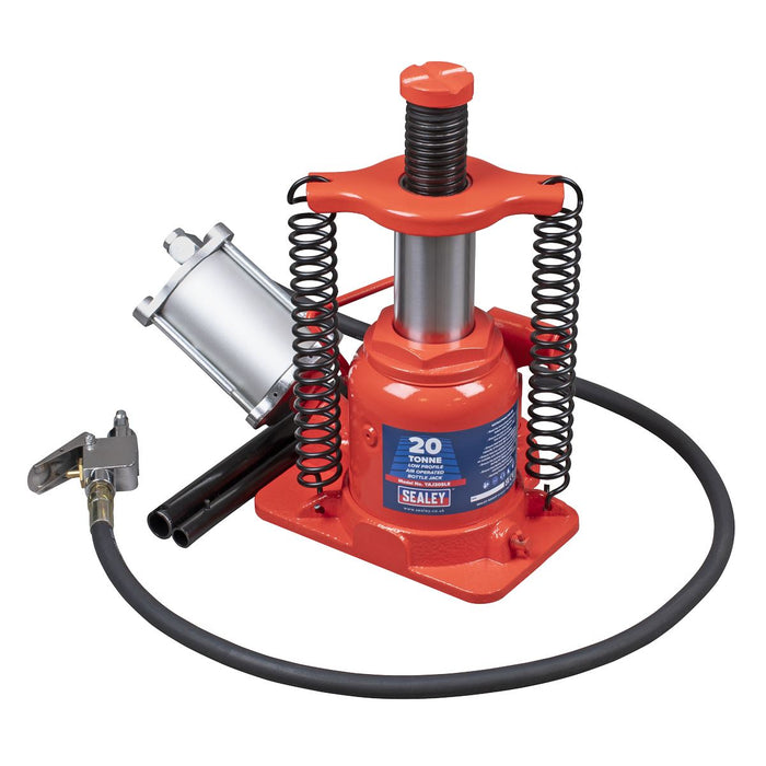 Sealey Low Profile Air Operated Hydraulic Bottle Jack 20 Tonne YAJ20SLE Sealey - Dynamic Drive