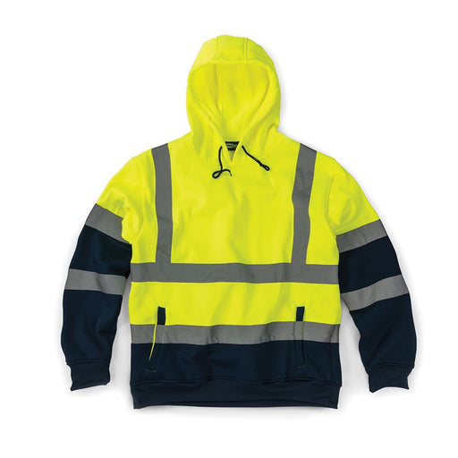Tough Grit Hi-Vis 2-Tone Hoodie Yellow/Navy M Tough Grit - Dynamic Drive