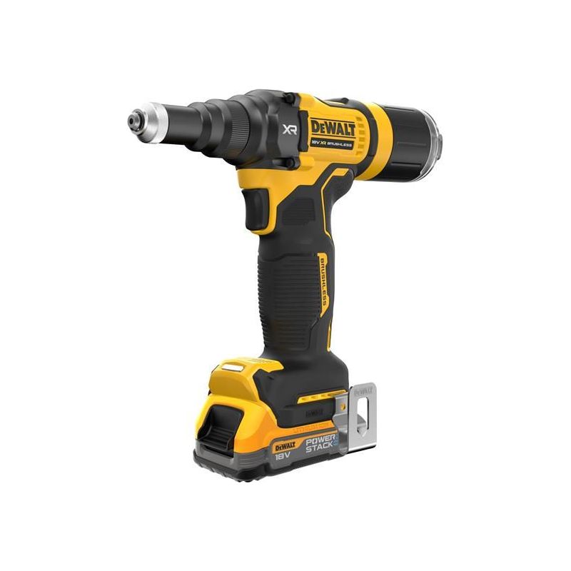 Dewalt Power Tools DCF403E1T XR 3/16in Brushless Riveter 1 x 1.7Ah POWERSTACK™ Li-ion DeWALT Power Tools - Dynamic Drive