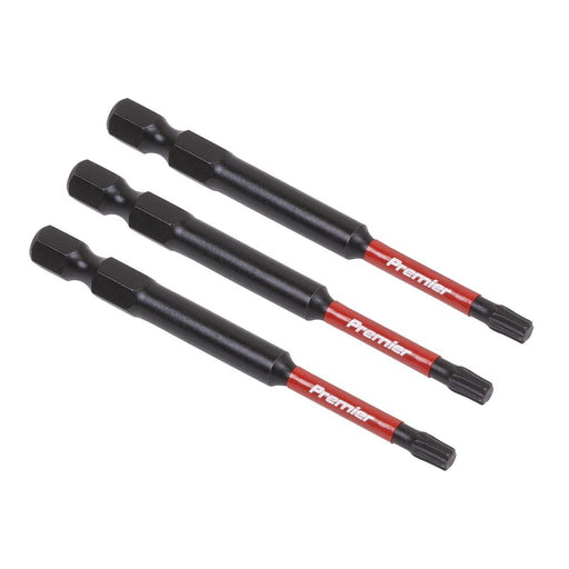 Sealey TRX-Star* T20 Impact Power Tool Bits 75mm 3pc AK8267 Sealey - Dynamic Drive