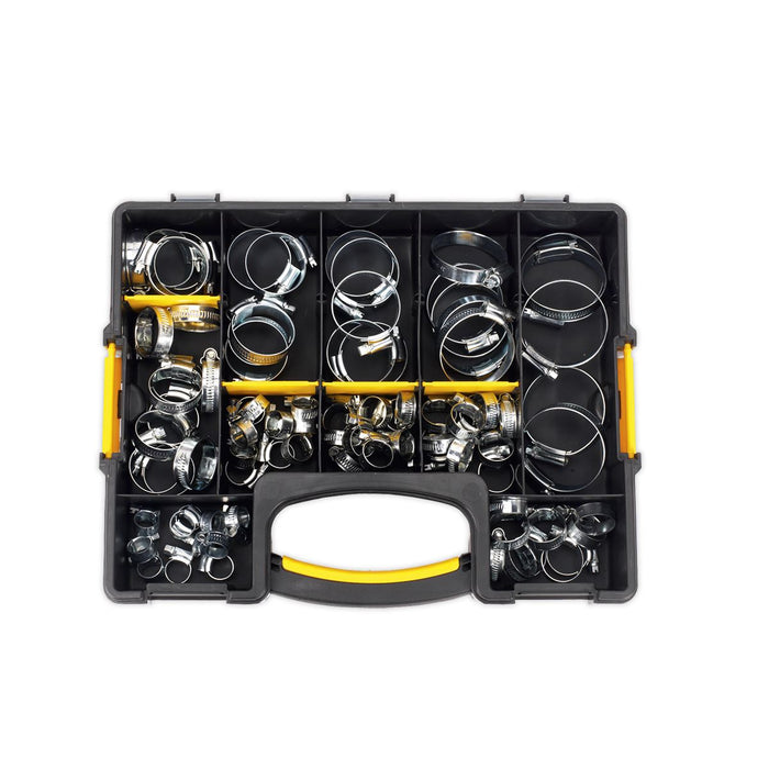 Sealey Hose Clip Assortment 85pc 8-57mm SHC85AC Sealey  - Dynamic Drive