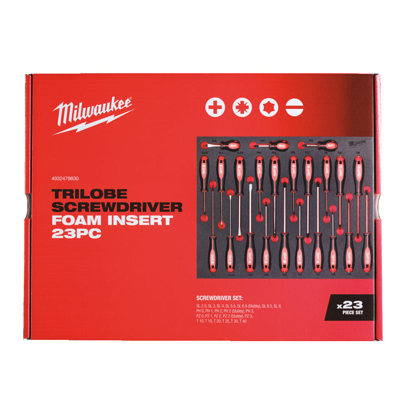 Milwaukee Trilobe Screwdriver Foam Insert 4932479830 Milwaukee - Dynamic Drive