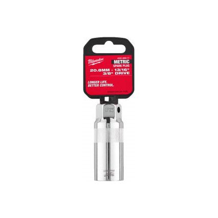 Milwaukee 3/8In. Drive 20.8mm Spark Plug Socket -1Pc Milwaukee - Dynamic Drive