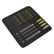 Sealey File Set 16pc Engineer's & Needle S05781 Sealey - Dynamic Drive