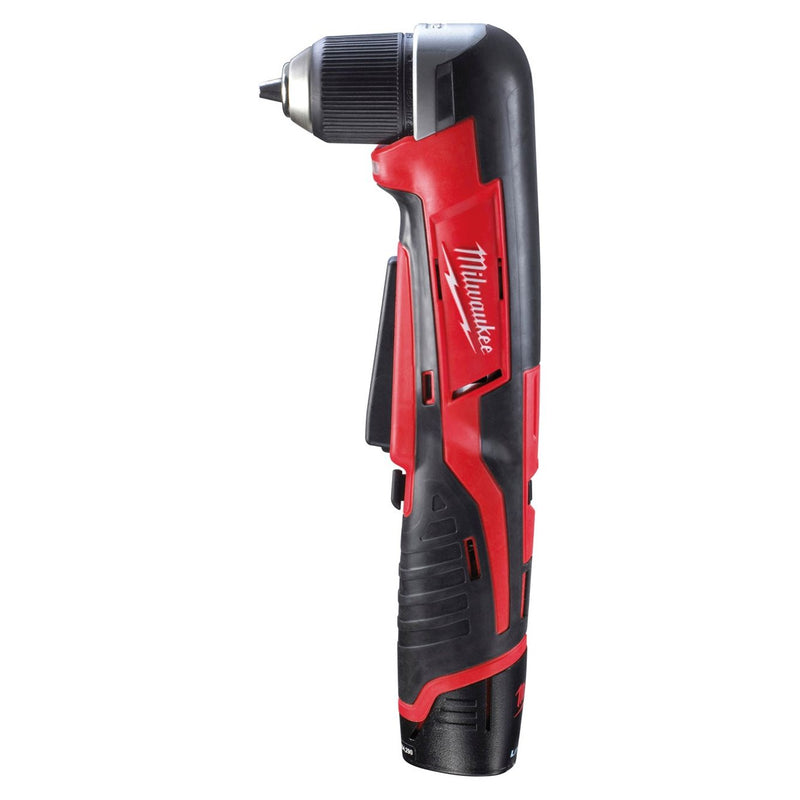 Milwaukee C12RAD-202C M12 Compact Right Angle Drill with 2 x 2.0Ah Li-ion Milwaukee - Dynamic Drive