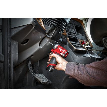 Milwaukee M12 FIW14-0 Fuel 1/4in Impact Wrench 12V Bare Unit Milwaukee - Dynamic Drive