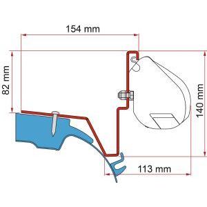Fiamma F35 Adapter Kit Mercedes Vito Jules Verne 98655Z034 Fiamma - Dynamic Drive