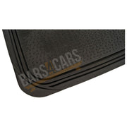 Shiney Red Metallic Checker Style Car Heavy Duty Black Rubber Set of 4 Mats Set Streetwize  - Dynamic Drive