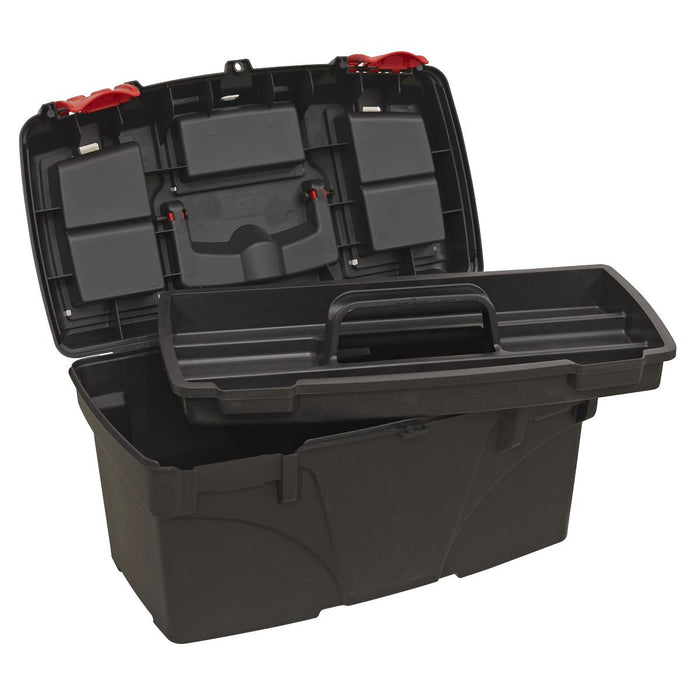 Sealey Toolbox with Tote Tray 430mm AP430 Sealey - Dynamic Drive