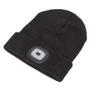 Sealey Beanie Hat with Rechargeable Spotlight 4 SMD LED LED185 Sealey  - Dynamic Drive