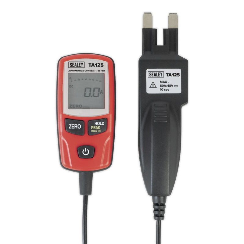 Sealey Automotive Current Tester 80A Mini Standard & Maxi Blade Fuses TA125 Sealey - Dynamic Drive