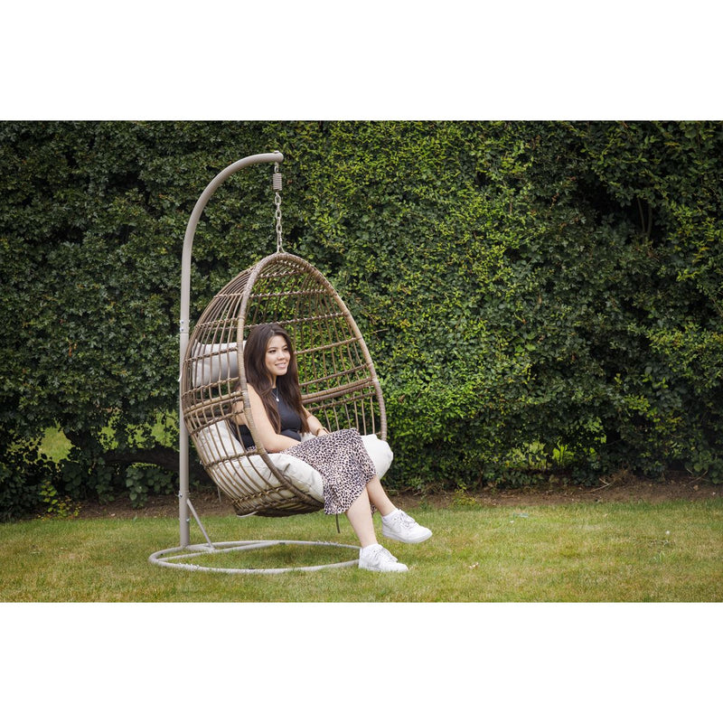 Dellonda Single Swinging Egg Chair with Cushion DG60 Dellonda - Dynamic Drive