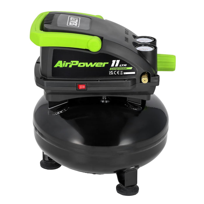 Sealey 11L Oil Free Direct Drive Air Compressor 0.5hp SAC1100 Sealey - Dynamic Drive