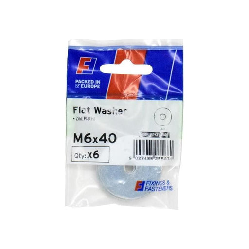 Forgefix Flat Washers ZP M6 x 40mm ForgePack 6 ForgeFix - Dynamic Drive