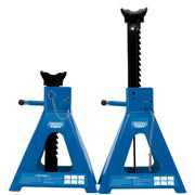 Draper Pneumatic Rise Ratcheting Axle Stands, 10 Tonne (Pair) 01815 Draper - Dynamic Drive
