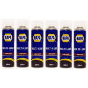 6x NAPA Multi Purpose Lubricant Spray Cleans Protect Rust Penetrating Oil 500ml NAPA - Dynamic Drive