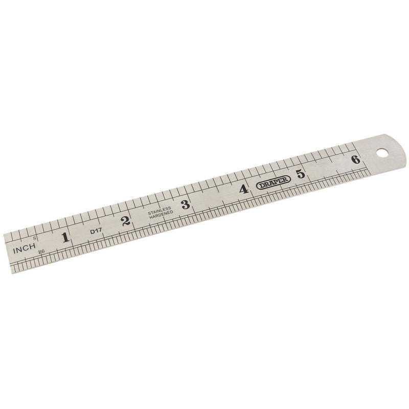 Draper Steel Rule, 150mm/6" 59633 Draper - Dynamic Drive