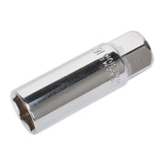 Sealey Spark Plug Socket 16mm 3/8"Sq Drive Magnetic AK654 Sealey  - Dynamic Drive