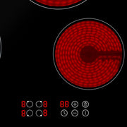 Baridi Integrated Ceramic Hob with 4 Cooking Zones 60cm - Black Glass Baridi - Dynamic Drive