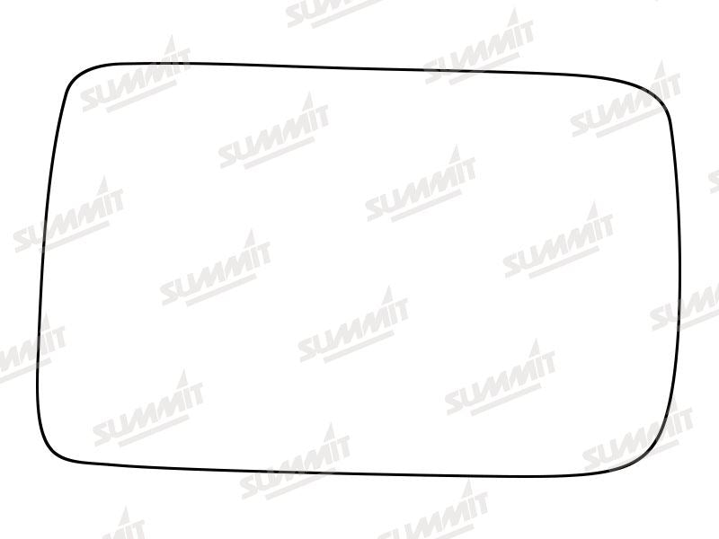 Summit Stick-On Standard Mirror Glass fits Nissan Bluebird Micra RHS Summit - Dynamic Drive