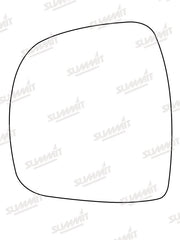 Summit Heated Base Plate With Commercial Mirror Glass fits Mercedes Vito Van 03 to 09 LHS Summit - Dynamic Drive