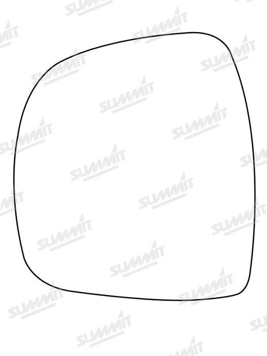 Summit Heated Base Plate With Commercial Mirror Glass fits Mercedes Vito Van 03 to 09 LHS Summit - Dynamic Drive